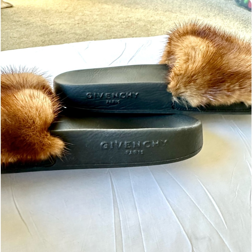 Givenchy Mink Slides. Size 37 (Us Size 7). Authen… - image 4
